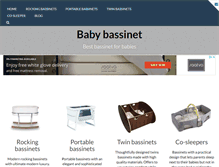 Tablet Screenshot of bassinetbaby.com